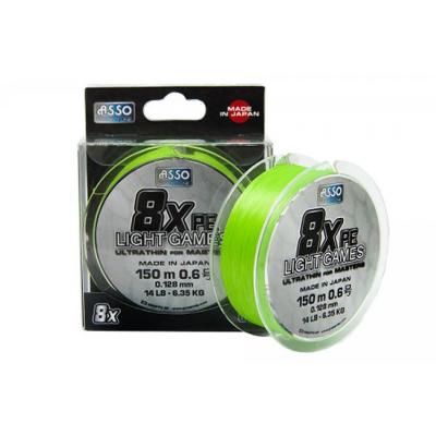 ASSO PE8X LIGHT GAMES 150M 0,330MM 27,24KG