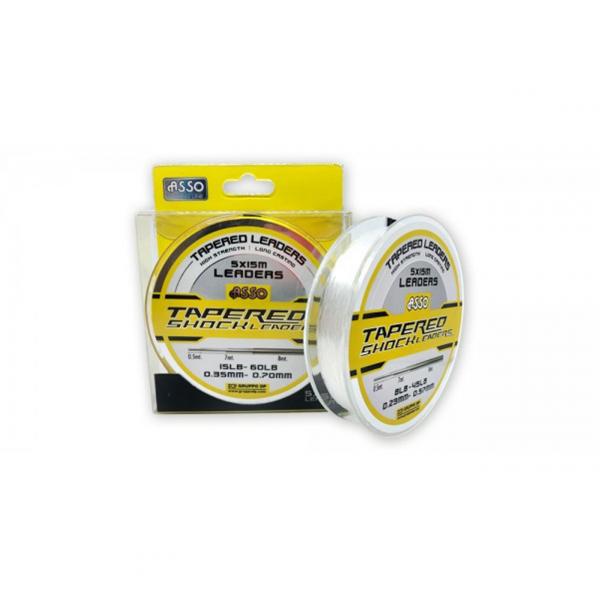 ASSO TAPERED LEADER 5X15M 0,20mm-0,57mm