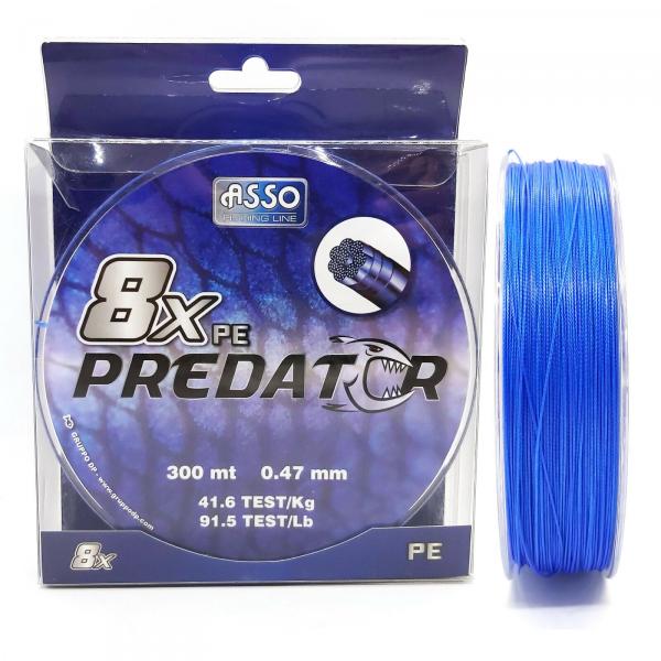 ASSO PE8X PREDATOR 300M 83,2KG 0,62mm