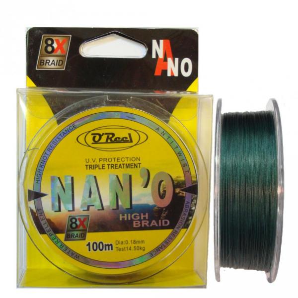 OREEL NANO HIGH BRAID 100M 0,16mm 12kg