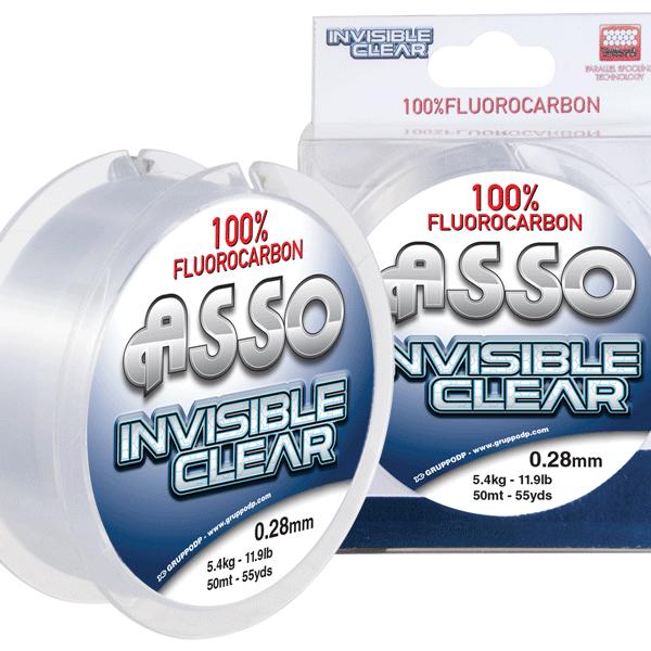 ASSO INVISIBLE CLEAR FLUORO CARBON 50M 0,23MM 3,8KG