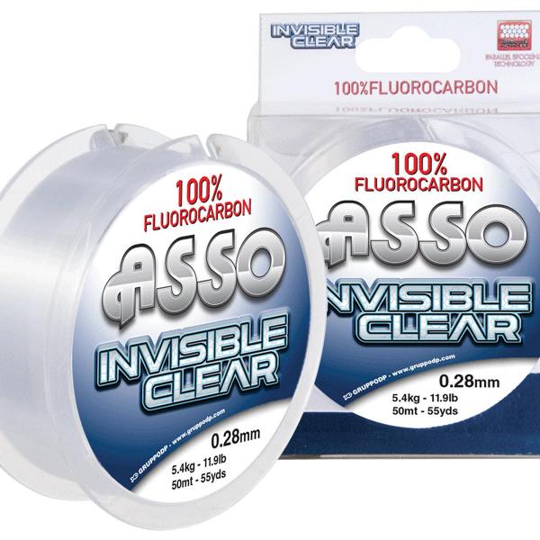 ASSO INVISIBLE CLEAR FLUORO CARBON 50M 0,45MM 12,2kg