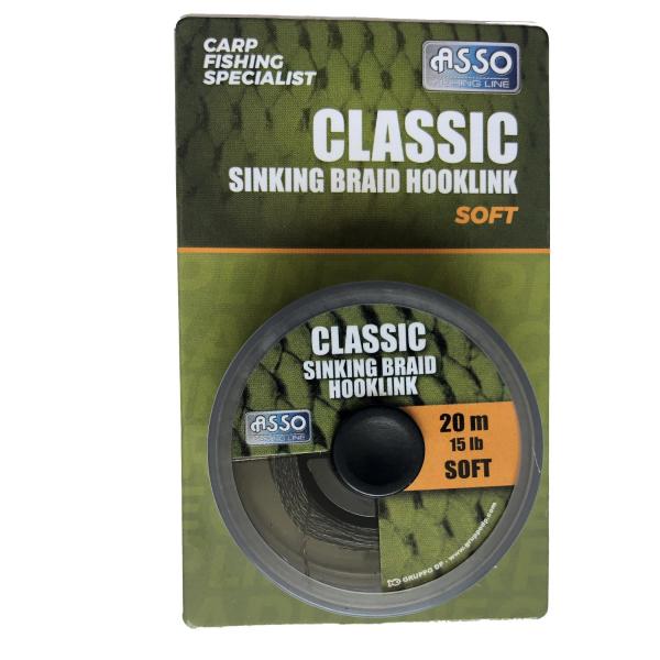 ASSO CLASSIC SINKING BRAID SOFT 20M 45LBS SÖTÉT ZÖLD